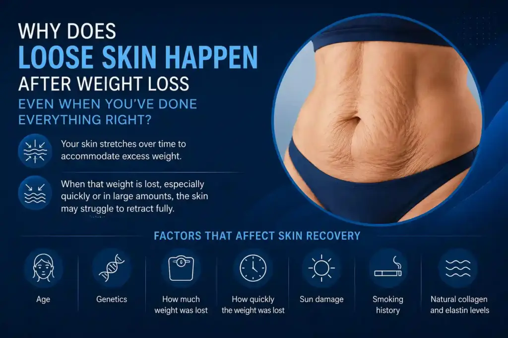 Why Does Loose Skin Happen After Weight Loss Even When You’ve Done Everything Right Dartford?